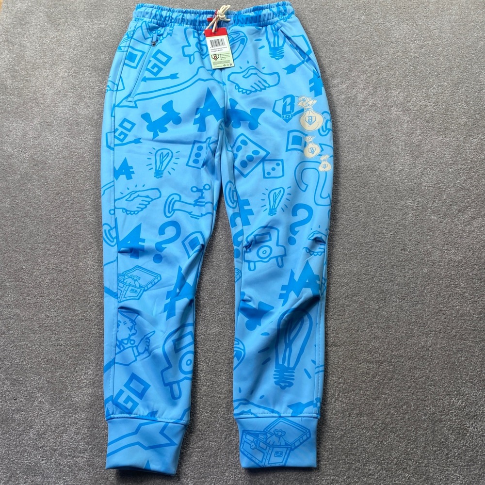 Baseball Lifestyle 101 Joggers Mens Medium Blue Monopoly Grand Slam Collector